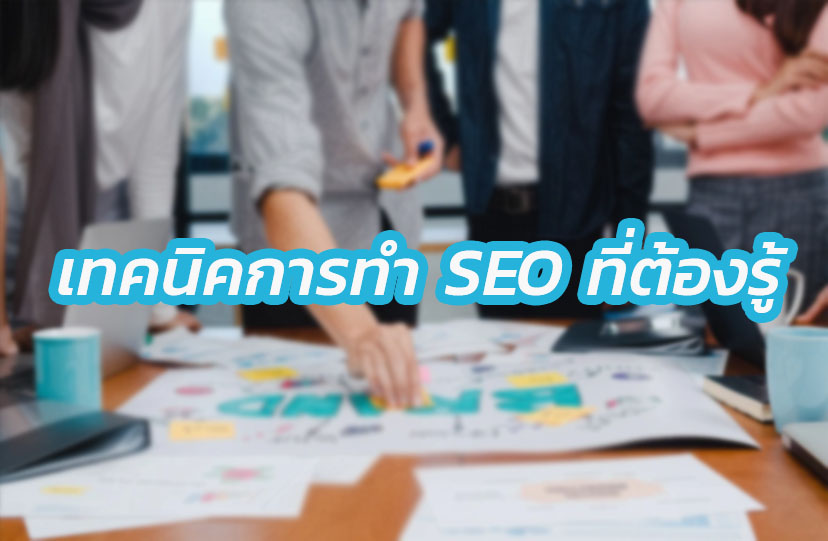 เทคนิคการทำ SEO ที่ต้องรู้