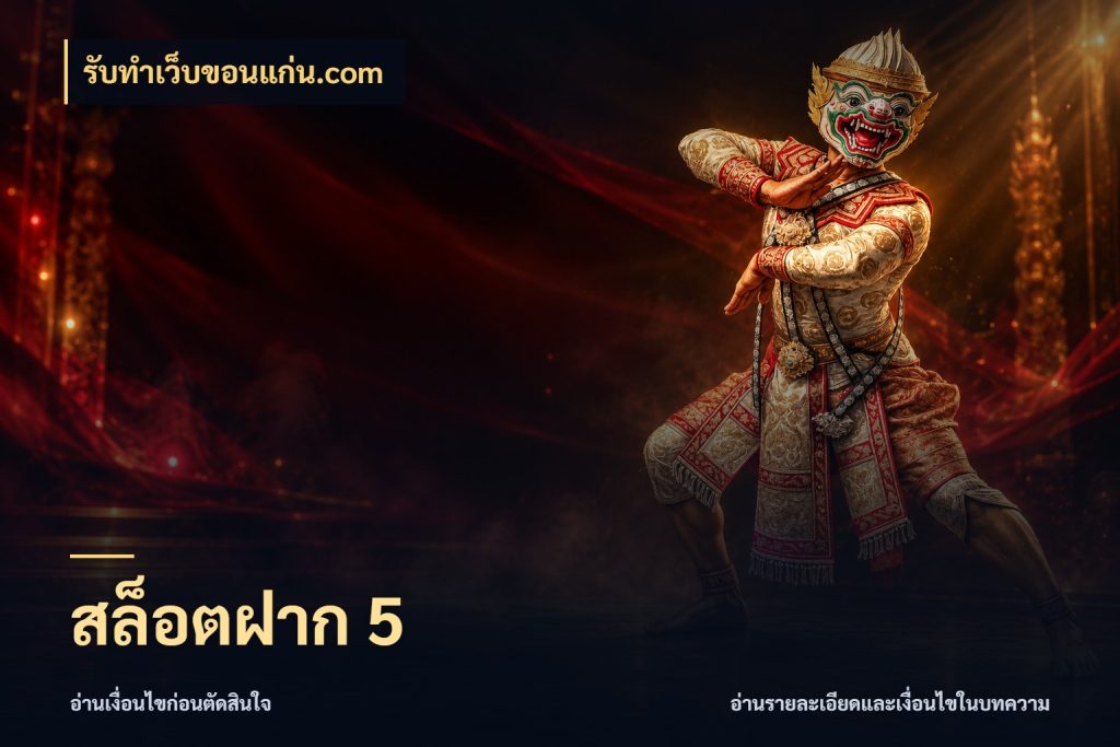 สล็อตฝาก 5 เลือกสไตล์จากยอดและรูปแบบที่ตรงใจ ในมุม รับทําเว็บขอนแก่น.com