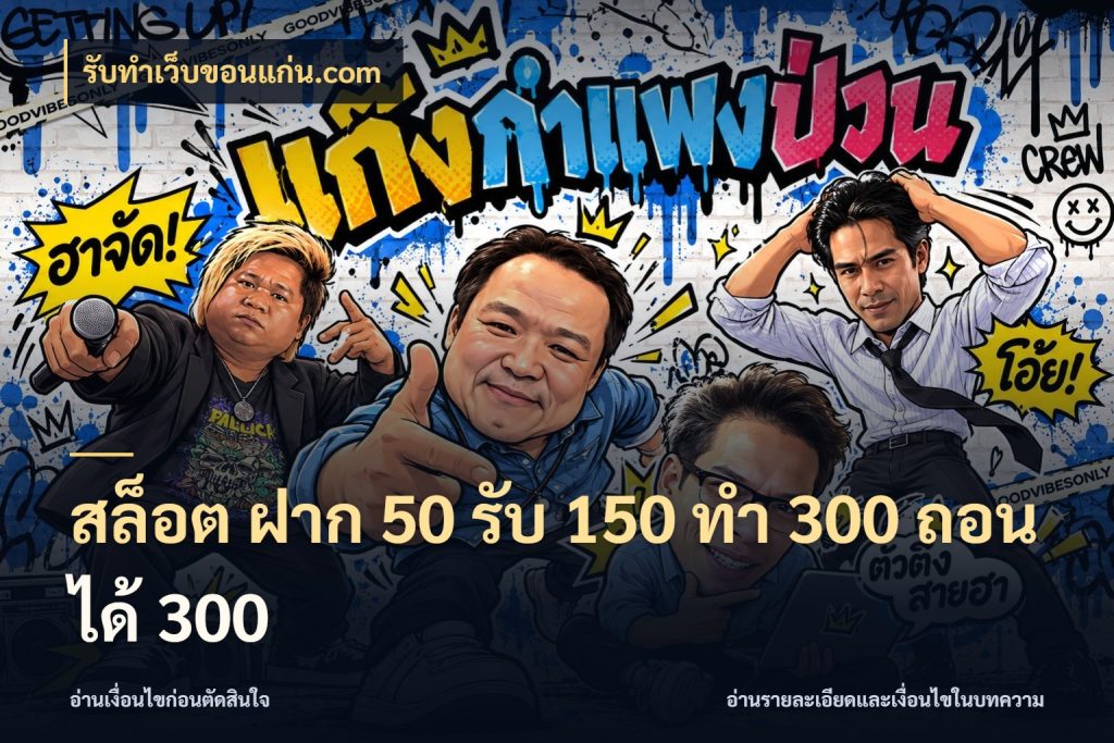สล็อต ฝาก 50 รับ 150 ทํา 300 ถอนได้ 300 รับทําเว็บขอนแก่น.com สายโบนัสเลือกจังหวะสนุกได้อย่างไร