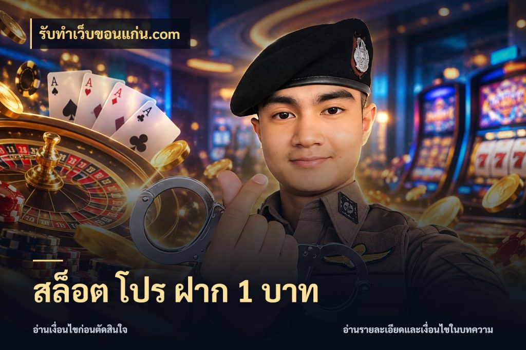 สล็อต โปร ฝาก 1 บาท ทุนเบาก็มีสีสันในจังหวะของคุณ ในมุม รับทําเว็บขอนแก่น.com