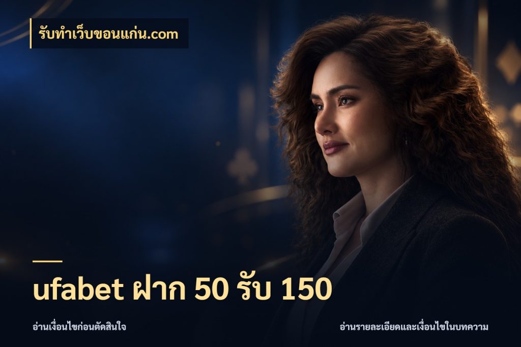 ufabet ฝาก 50 รับ 150 รับทําเว็บขอนแก่น.com โปรยอดรับที่สายเกมสนใจ