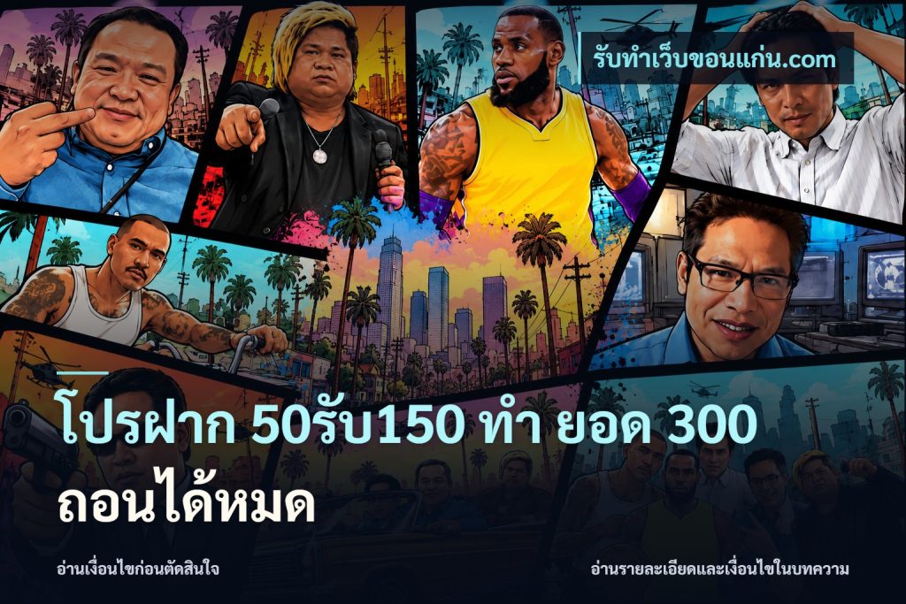 โปรฝาก 50รับ150 ทํา ยอด 300 ถอนได้หมด