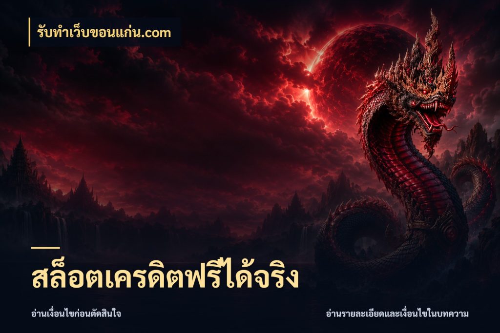 สล็อตเครดิตฟรีได้จริง เครดิตฟรีในมุมที่สายโบนัสสนใจ ในมุม รับทําเว็บขอนแก่น.com