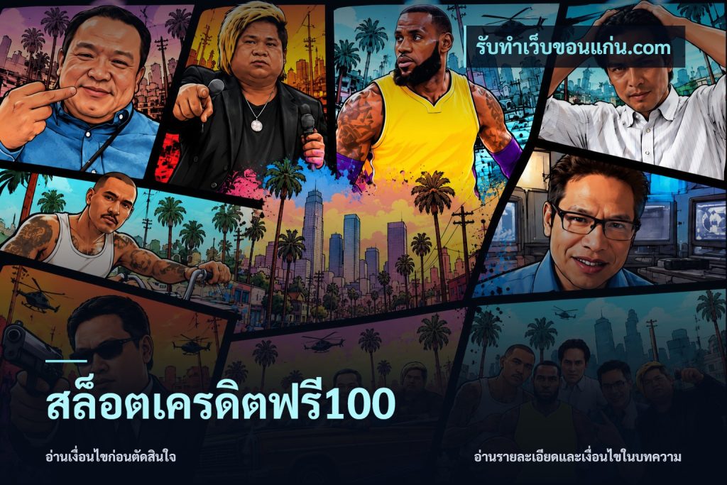 สล็อตเครดิตฟรี100