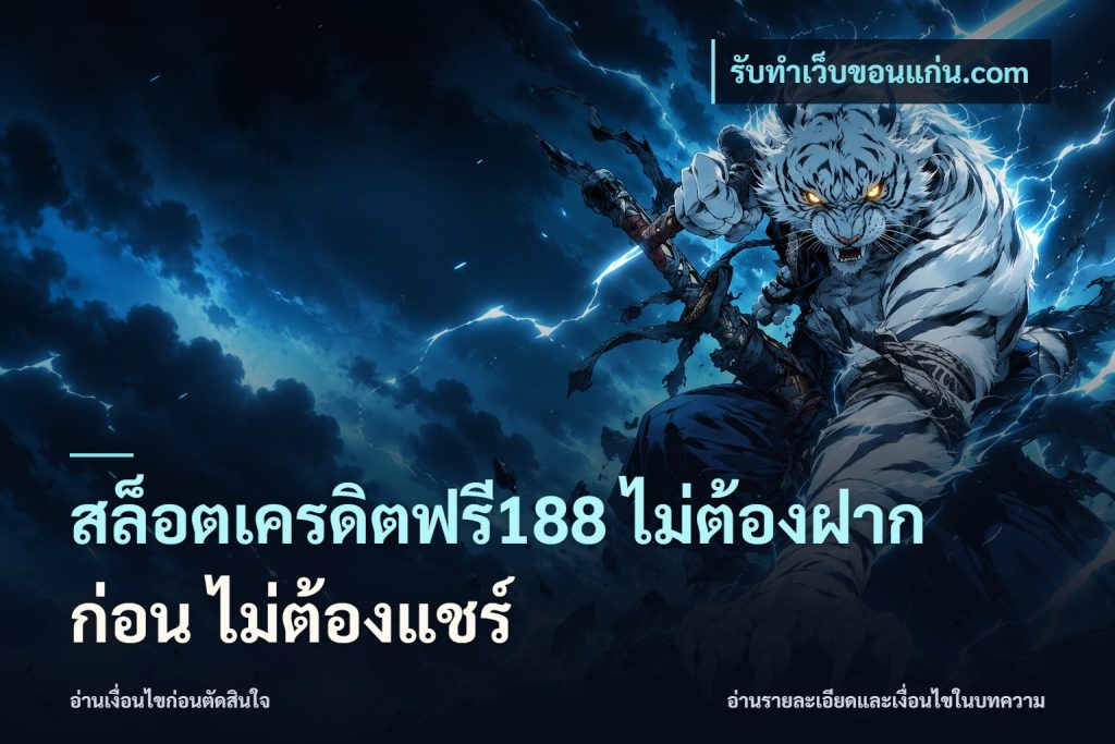 สล็อตเครดิตฟรี188 ไม่ต้องฝาก ก่อน ไม่ต้องแชร์