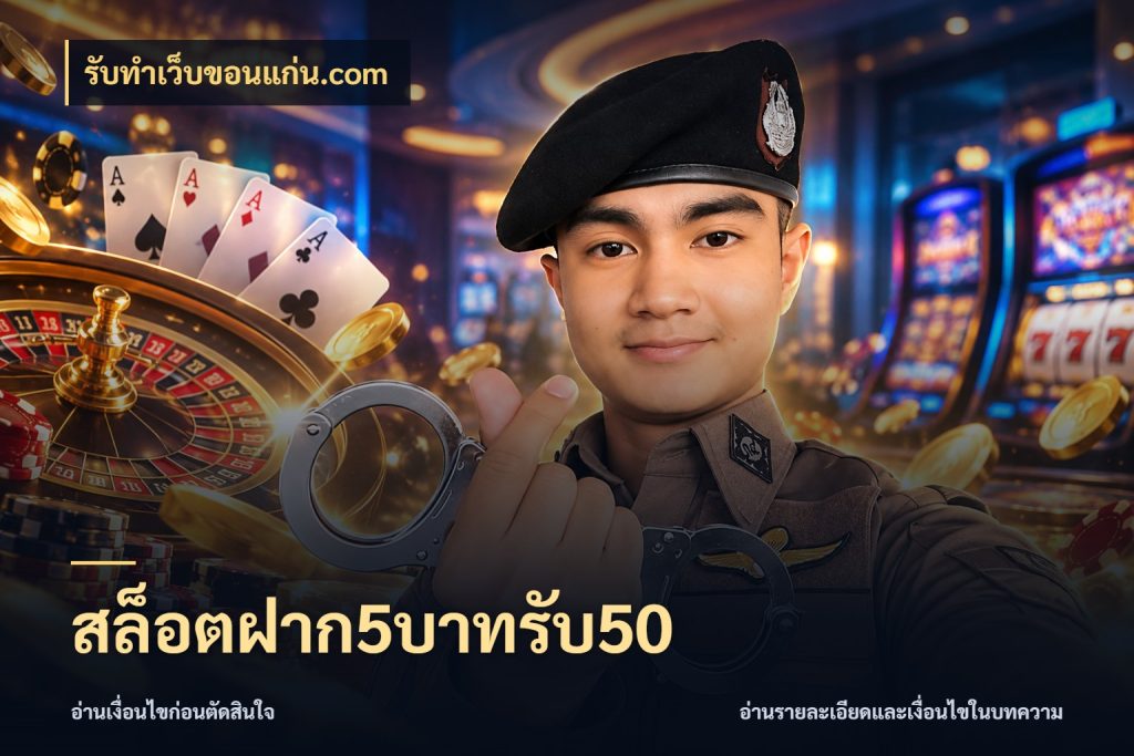 สล็อตฝาก5บาทรับ50 สีสันของโปรฝากและยอดรับ กับ รับทําเว็บขอนแก่น.com