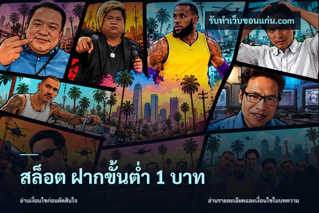 สล็อต ฝากขั้นต่ำ 1 บาท