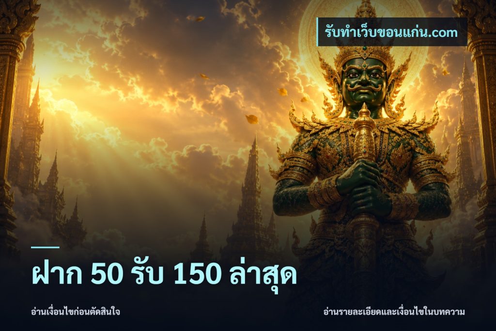 ฝาก 50 รับ 150 ล่าสุด