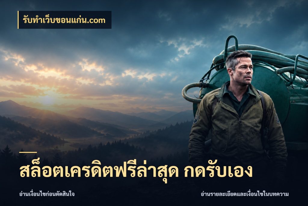 สล็อตเครดิตฟรีล่าสุด กดรับเอง ชนิดเครดิตกับสิทธิ์ที่คุณอยากรู้ สไตล์ รับทําเว็บขอนแก่น.com