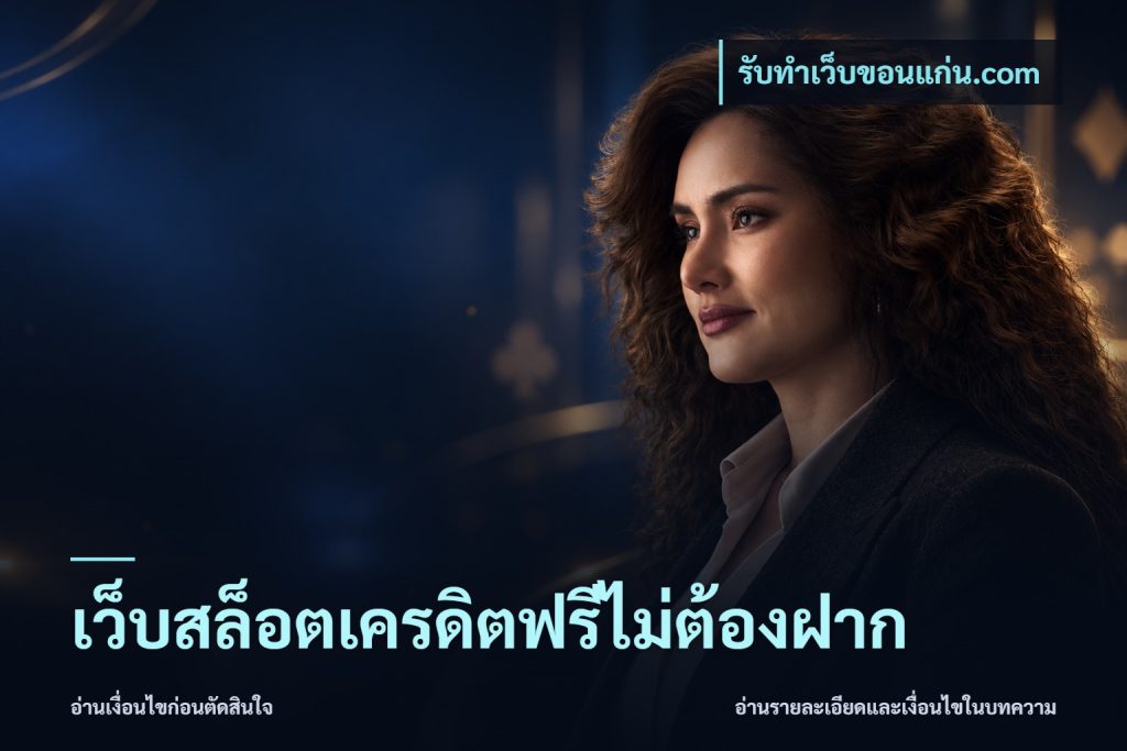 เว็บสล็อตเครดิตฟรีไม่ต้องฝาก