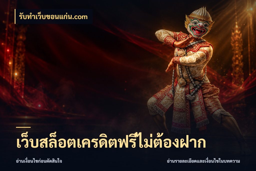 เว็บสล็อตเครดิตฟรีไม่ต้องฝาก สายโบนัสเลือกมุมเครดิตให้ตรงสไตล์ กับ รับทําเว็บขอนแก่น.com