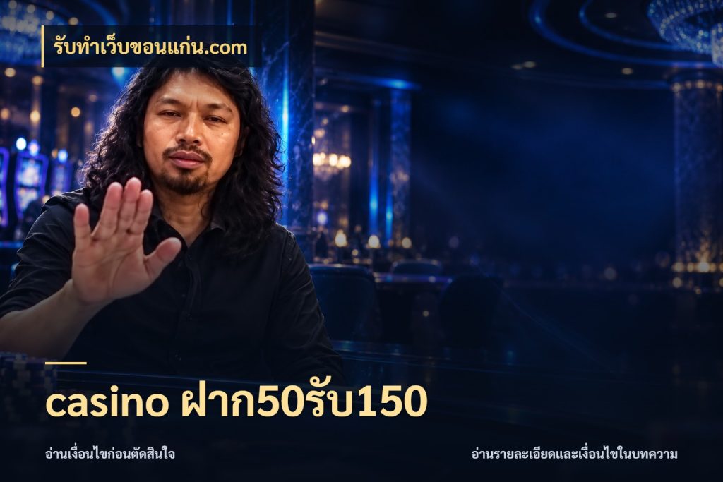 casino ฝาก50รับ150 รูปแบบโบนัสกับสิทธิ์ของสายเกม ในมุม รับทําเว็บขอนแก่น.com