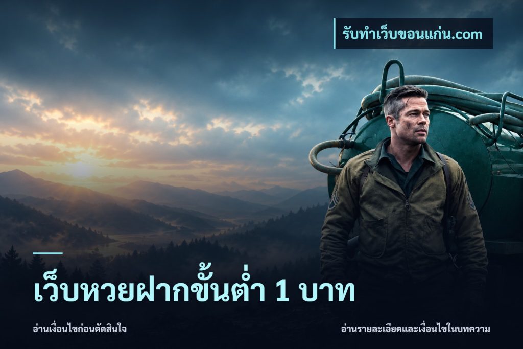 เว็บหวยฝากขั้นต่ำ 1 บาท