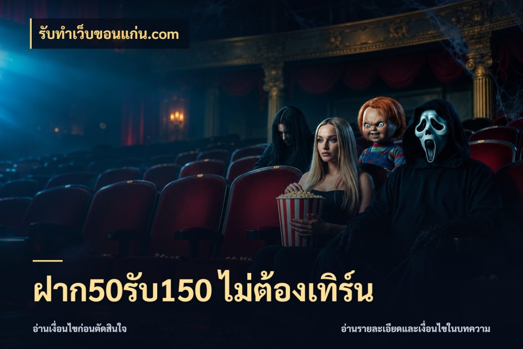ฝาก50รับ150 ไม่ต้องเทิร์น โปรยอดรับที่สายเกมสนใจ กับ รับทําเว็บขอนแก่น.com