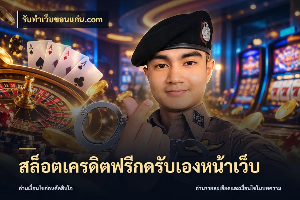 สล็อตเครดิตฟรีกดรับเองหน้าเว็บ สิทธิ์ที่สายโบนัสสนใจกับวิธีรับ ในมุม รับทําเว็บขอนแก่น.com