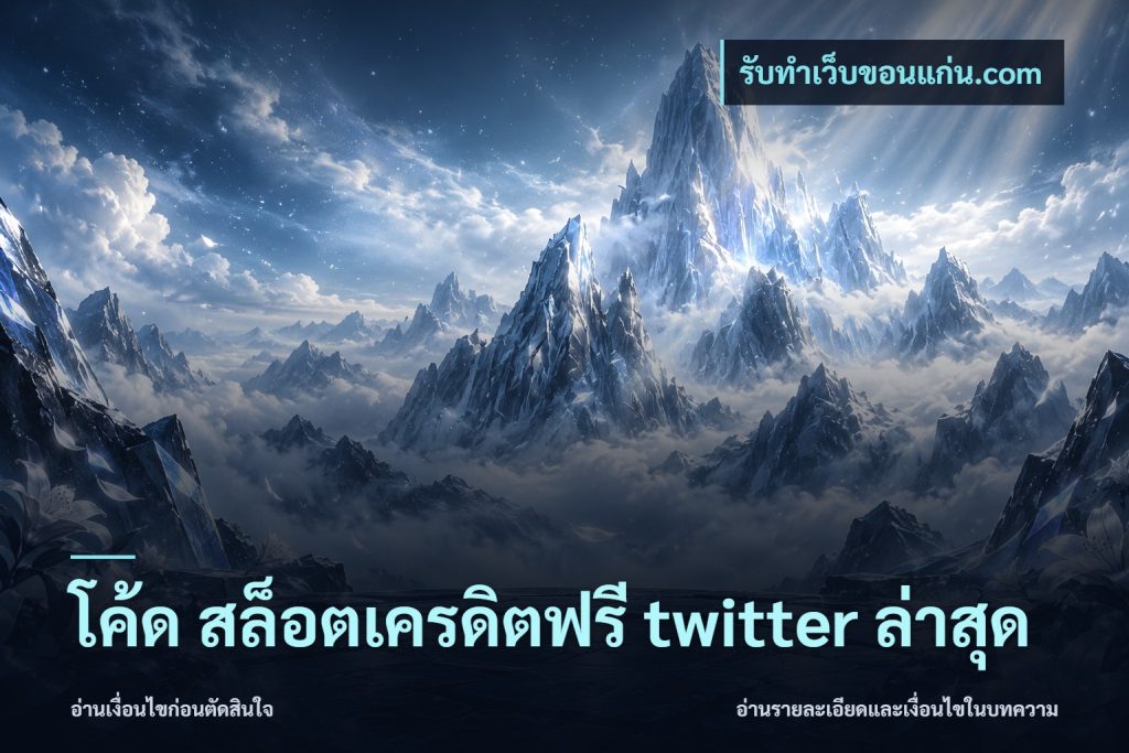 โค้ด สล็อตเครดิตฟรี twitter ล่าสุด