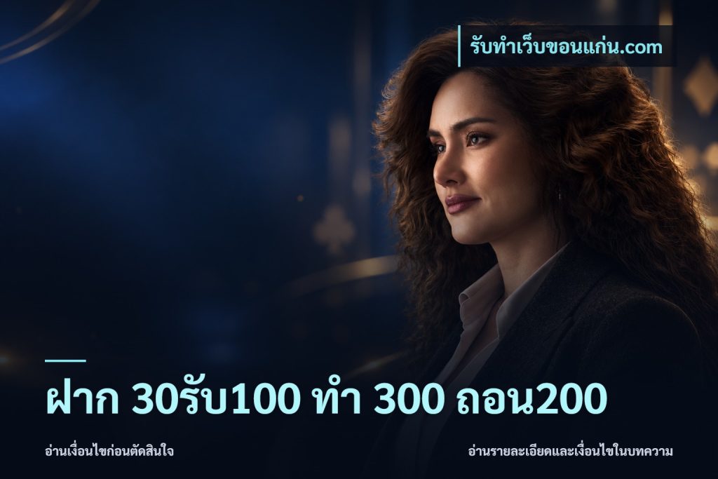 ฝาก 30รับ100 ทํา 300 ถอน200