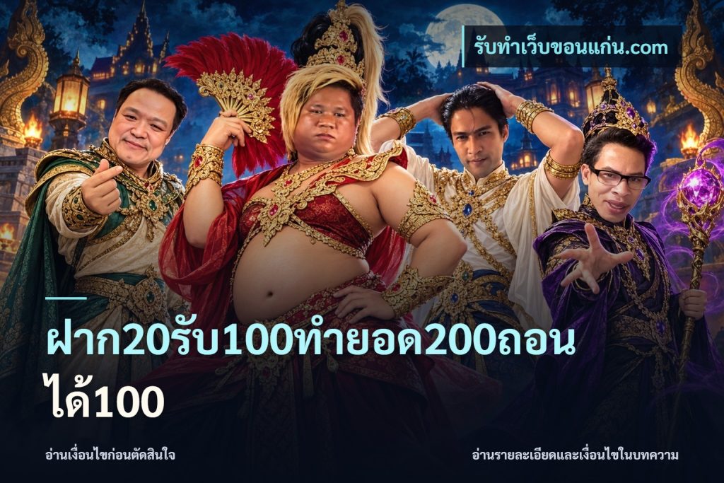 ฝาก20รับ100ทํายอด200ถอนได้100