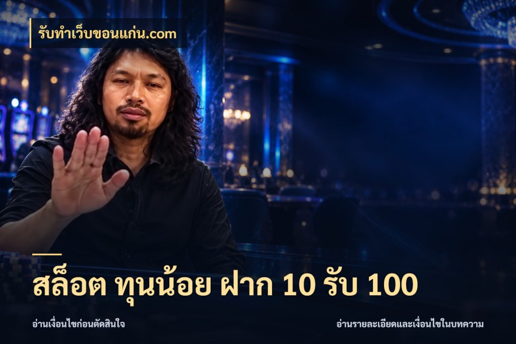 สล็อต ทุนน้อย ฝาก 10 รับ 100 รับทําเว็บขอนแก่น.com ยอดฝากและยอดรับในมุมของคนชอบลุ้น
