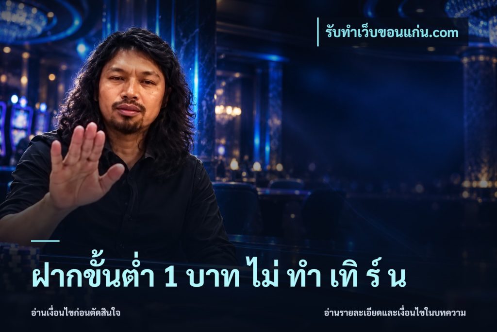 ฝากขั้นต่ำ 1 บาท ไม่ ทำ เทิ ร์ น