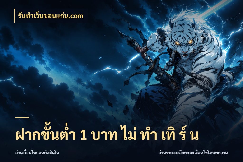 ฝากขั้นต่ำ 1 บาท ไม่ ทำ เทิ ร์ น รู้จักจำนวนแต่ละแบบก่อนเลือกเกม กับ รับทําเว็บขอนแก่น.com