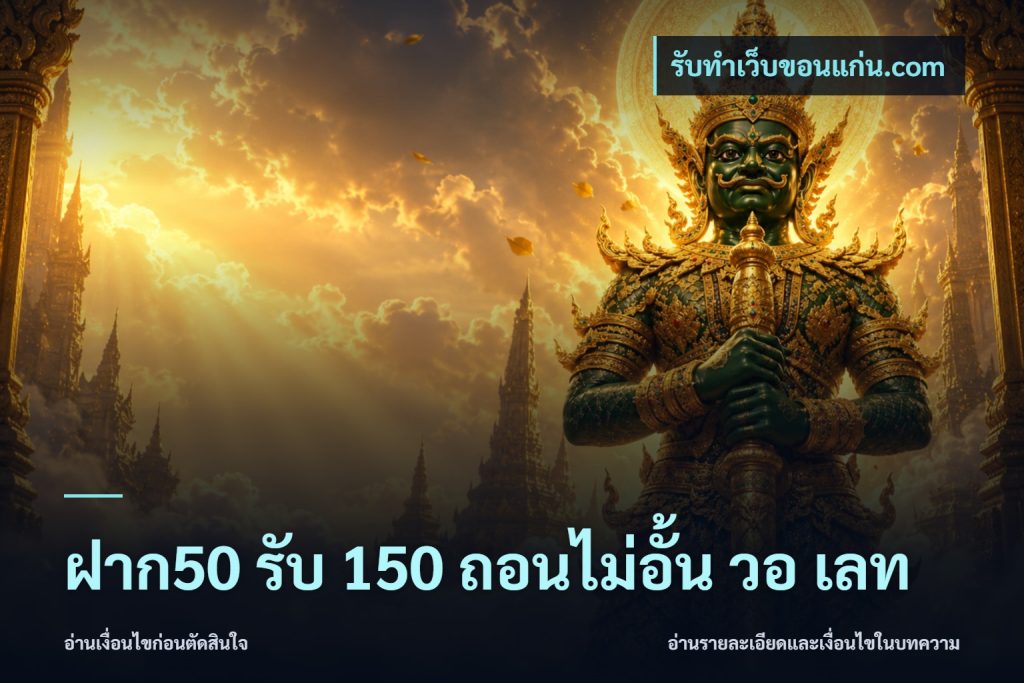 ฝาก50 รับ 150 ถอนไม่อั้น วอ เลท