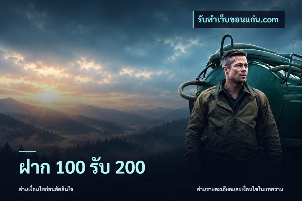 ฝาก 100 รับ 200