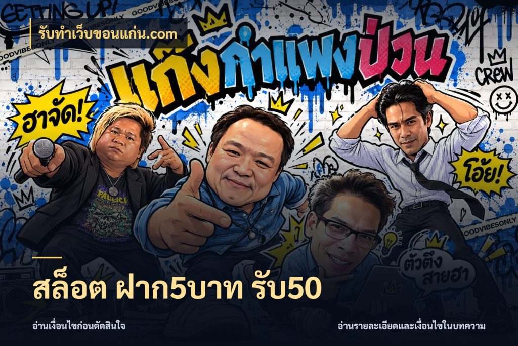 สล็อต ฝาก5บาท รับ50 รับทําเว็บขอนแก่น.com เครดิตกับรูปแบบโปรที่ตรงใจ