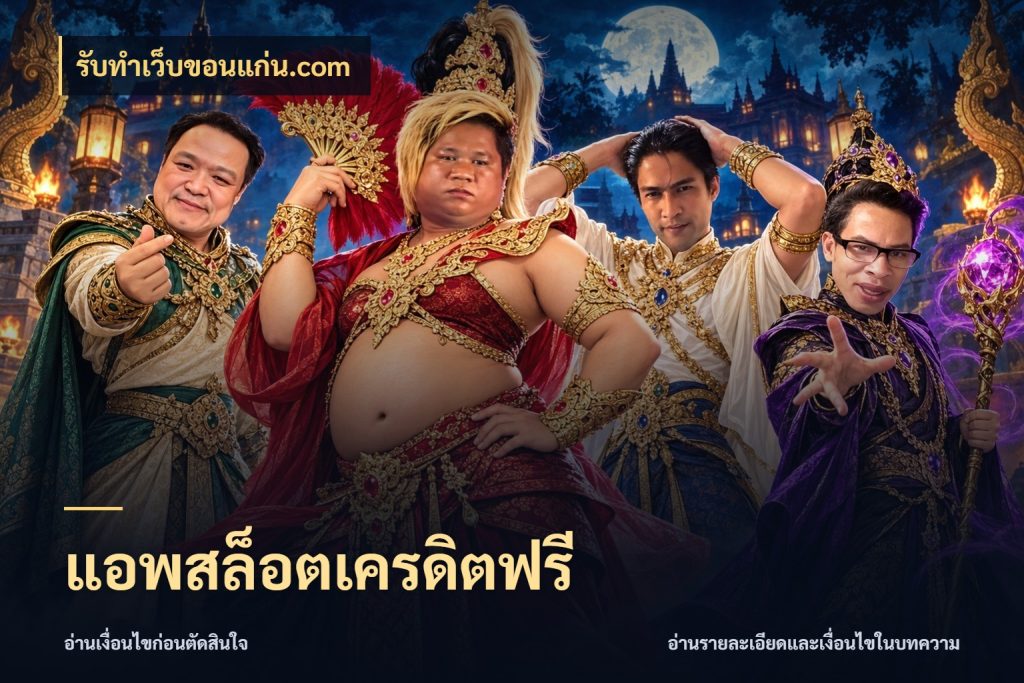 แอพสล็อตเครดิตฟรี เลือกสไตล์ความสนุกจากรูปแบบเครดิต ในมุม รับทําเว็บขอนแก่น.com