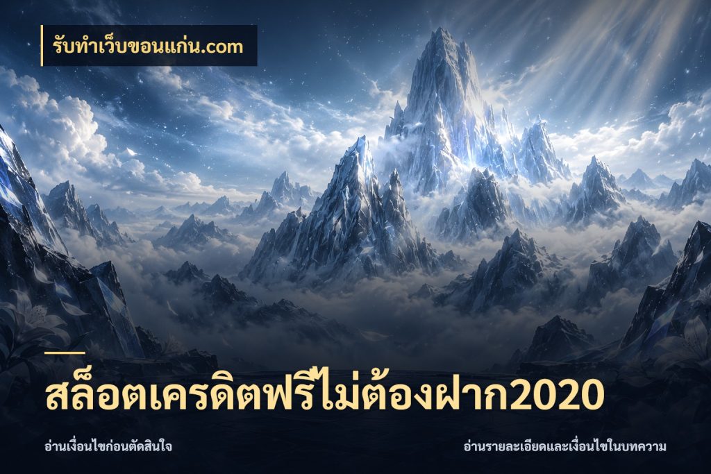 สล็อตเครดิตฟรีไม่ต้องฝาก2020 รับทําเว็บขอนแก่น.com สิทธิ์ที่สายโบนัสสนใจกับวิธีรับ