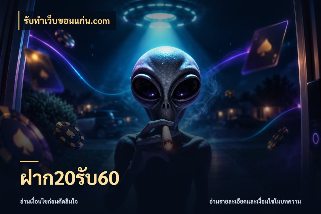 ฝาก20รับ60 จับประเด็นยอดรับก่อนเลือกความสนุก สไตล์ รับทําเว็บขอนแก่น.com