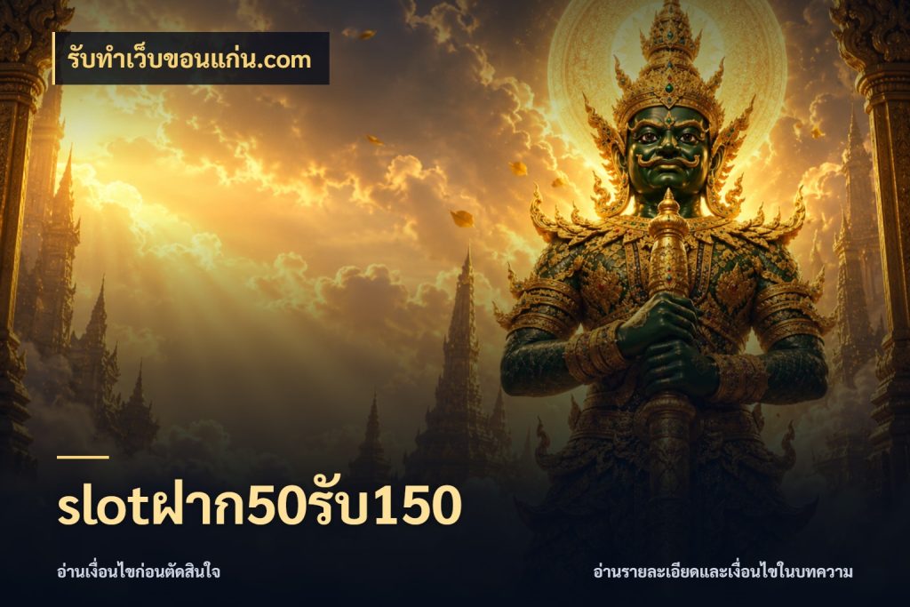 slotฝาก50รับ150 รูปแบบโบนัสกับสิทธิ์ของสายเกม กับ รับทําเว็บขอนแก่น.com