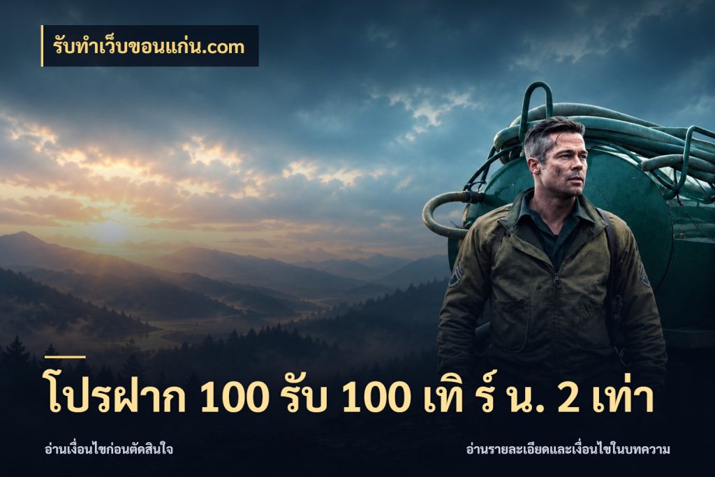 โปรฝาก 100 รับ 100 เทิ ร์ น. 2 เท่า รับทําเว็บขอนแก่น.com ยอดฝากและยอดรับในมุมของคนชอบลุ้น
