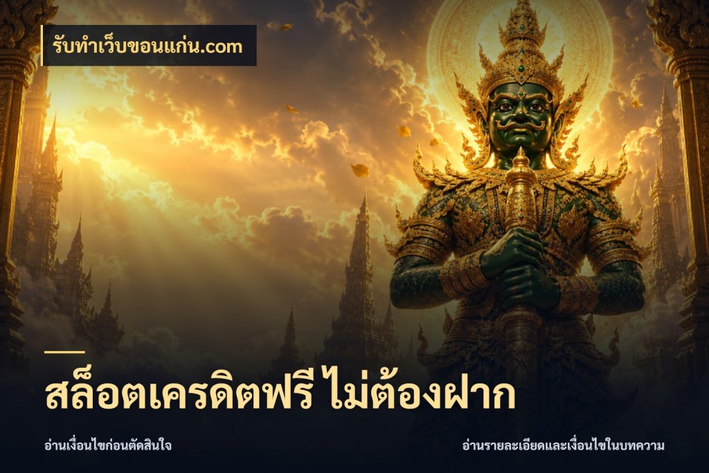 สล็อตเครดิตฟรี ไม่ต้องฝาก เครดิตแต่ละรูปแบบมีมุมไหนให้ดู สไตล์ รับทําเว็บขอนแก่น.com