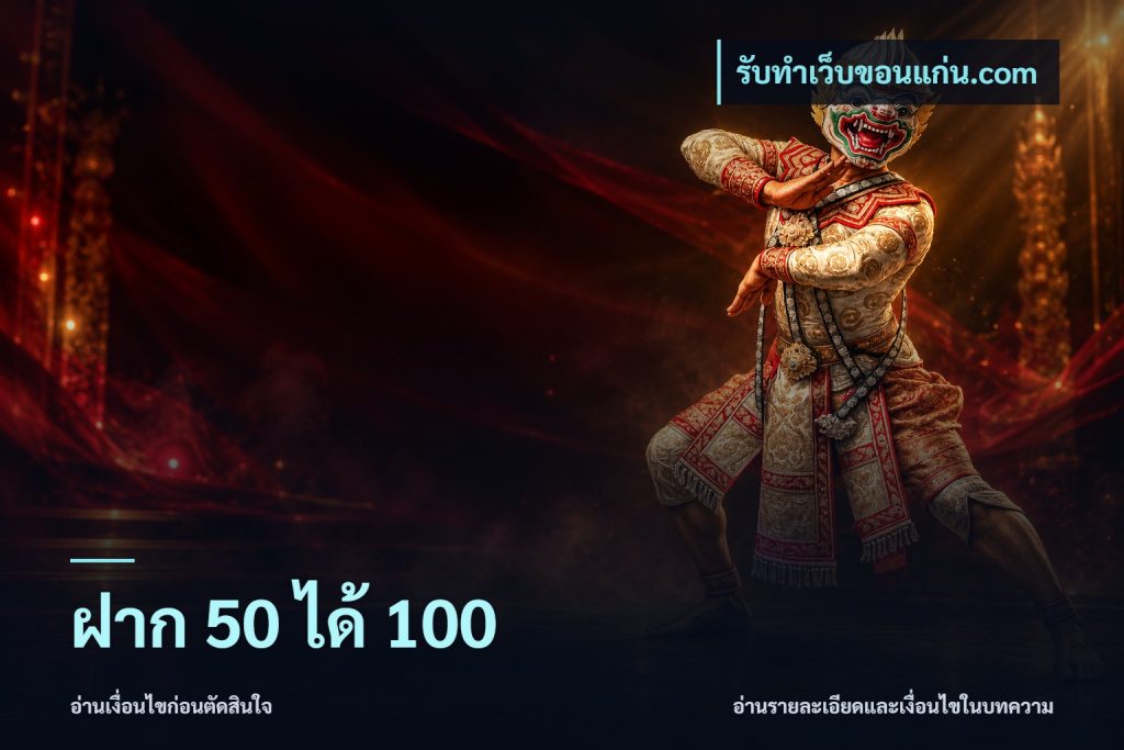 ฝาก 50 ได้ 100