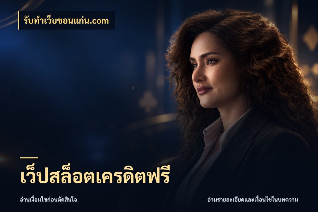 เว็ปสล็อตเครดิตฟรี รับทําเว็บขอนแก่น.com จับมุมเด่นของเครดิตฟรีให้ตรงใจ