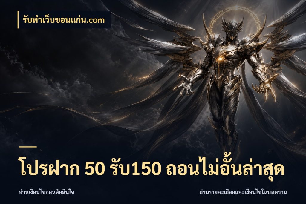 โปรฝาก 50 รับ150 ถอนไม่อั้นล่าสุด เปิดมุมโปรให้เข้ากับเกมแนวโปรด สไตล์ รับทําเว็บขอนแก่น.com