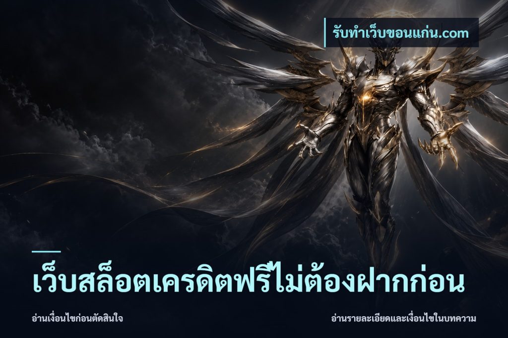 เว็บสล็อตเครดิตฟรีไม่ต้องฝากก่อน
