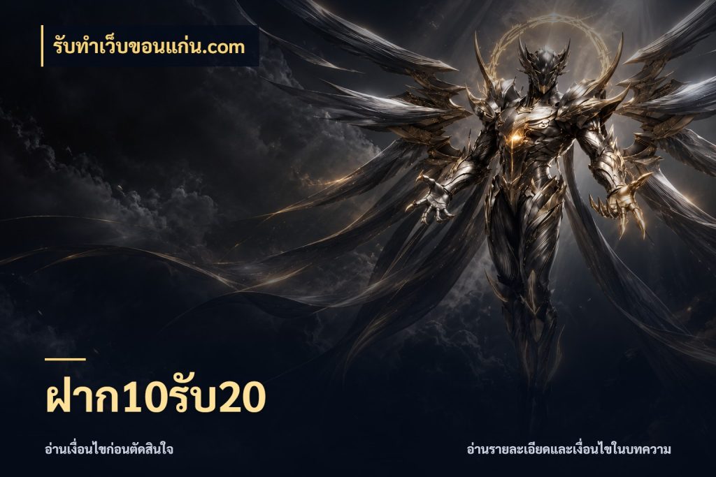ฝาก10รับ20 โปรกับเกมที่ชอบเลือกให้ตรงสไตล์ กับ รับทําเว็บขอนแก่น.com