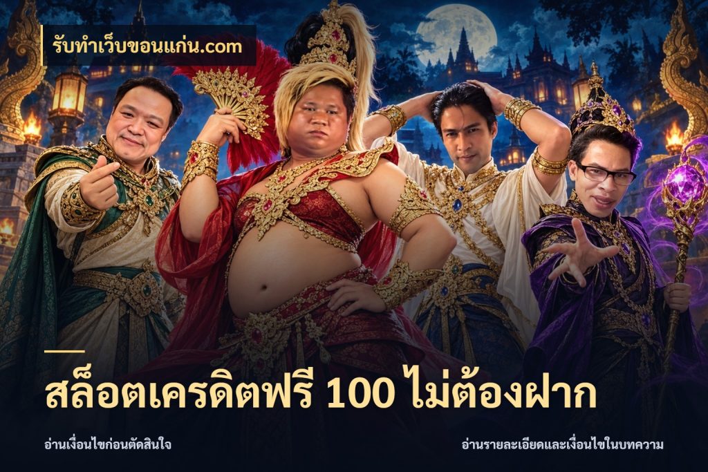 สล็อตเครดิตฟรี 100 ไม่ต้องฝาก จากชื่อเครดิตฟรีสู่ความสนุกที่เข้าใจได้ ในมุม รับทําเว็บขอนแก่น.com