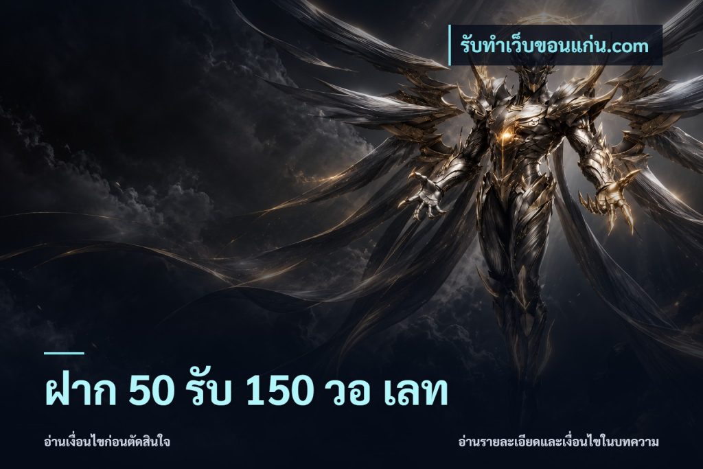 ฝาก 50 รับ 150 วอ เลท