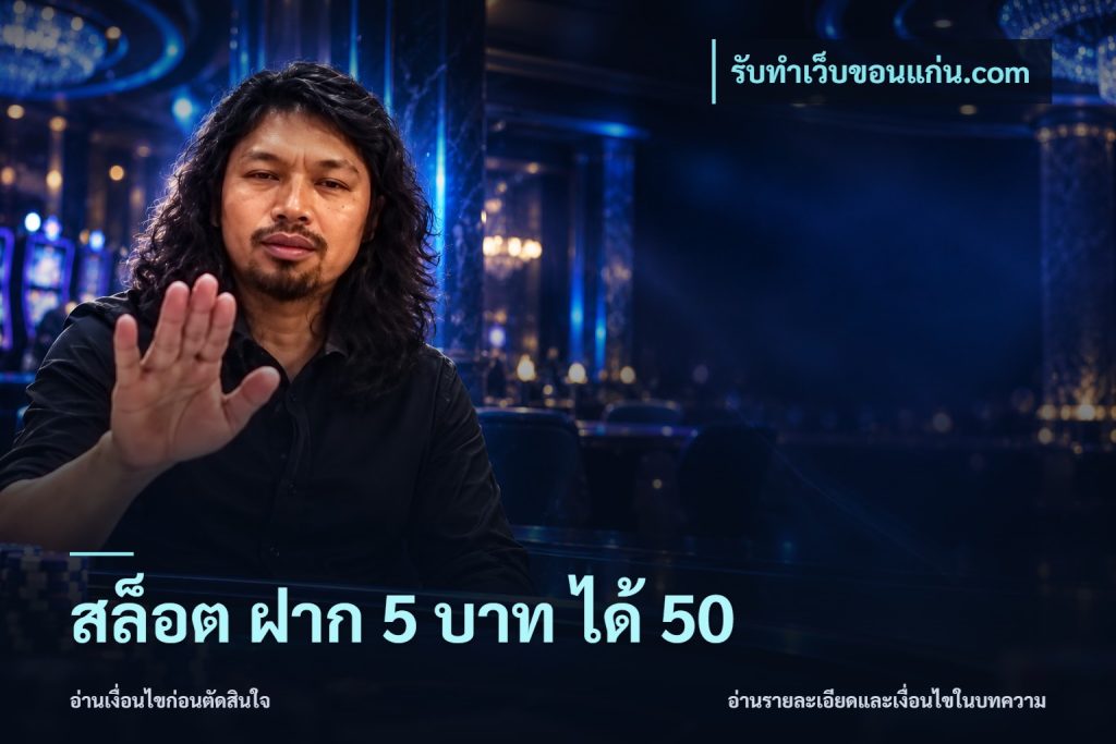 สล็อต ฝาก 5 บาท ได้ 50