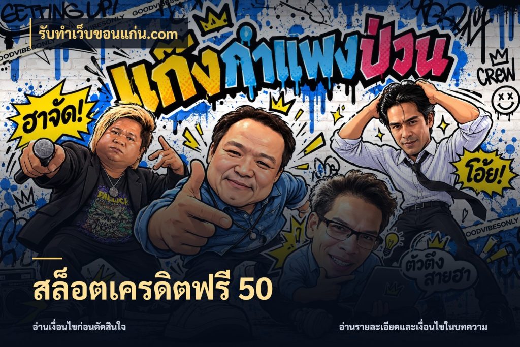 สล็อตเครดิตฟรี 50 รับทําเว็บขอนแก่น.com จับมุมเด่นของเครดิตฟรีให้ตรงใจ