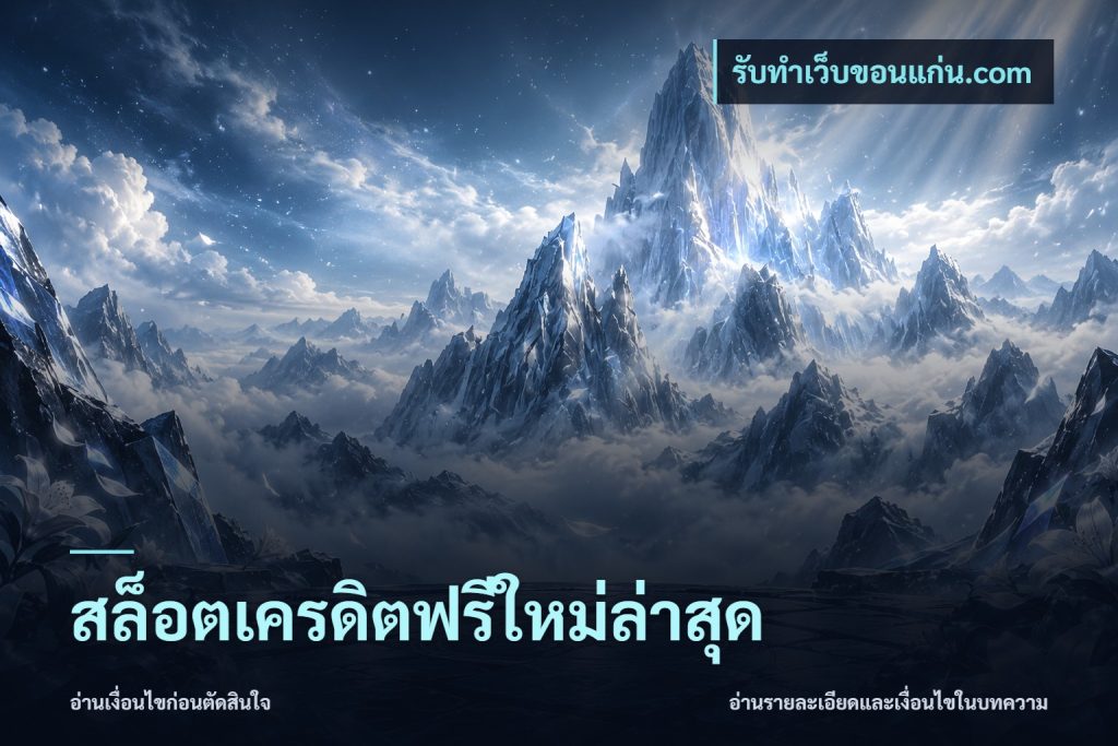 สล็อตเครดิตฟรีใหม่ล่าสุด