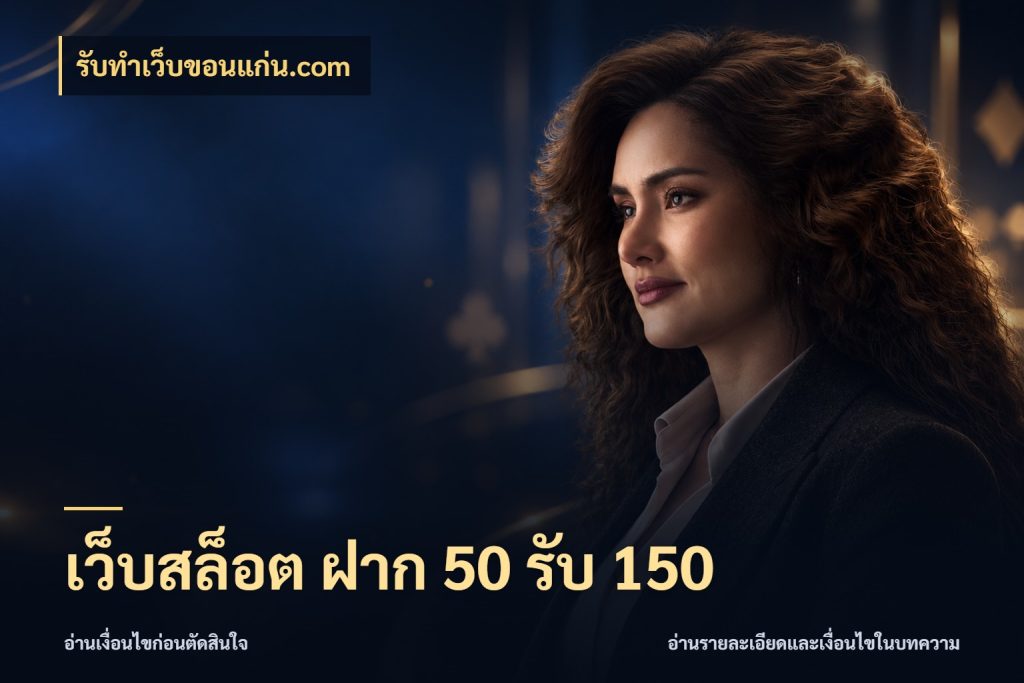 เว็บสล็อต ฝาก 50 รับ 150 สายโบนัสเลือกจังหวะสนุกได้อย่างไร สไตล์ รับทําเว็บขอนแก่น.com