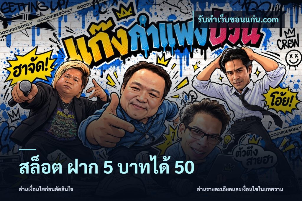 สล็อต ฝาก 5 บาทได้ 50