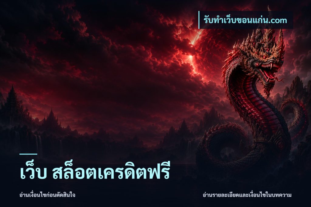 เว็บ สล็อตเครดิตฟรี