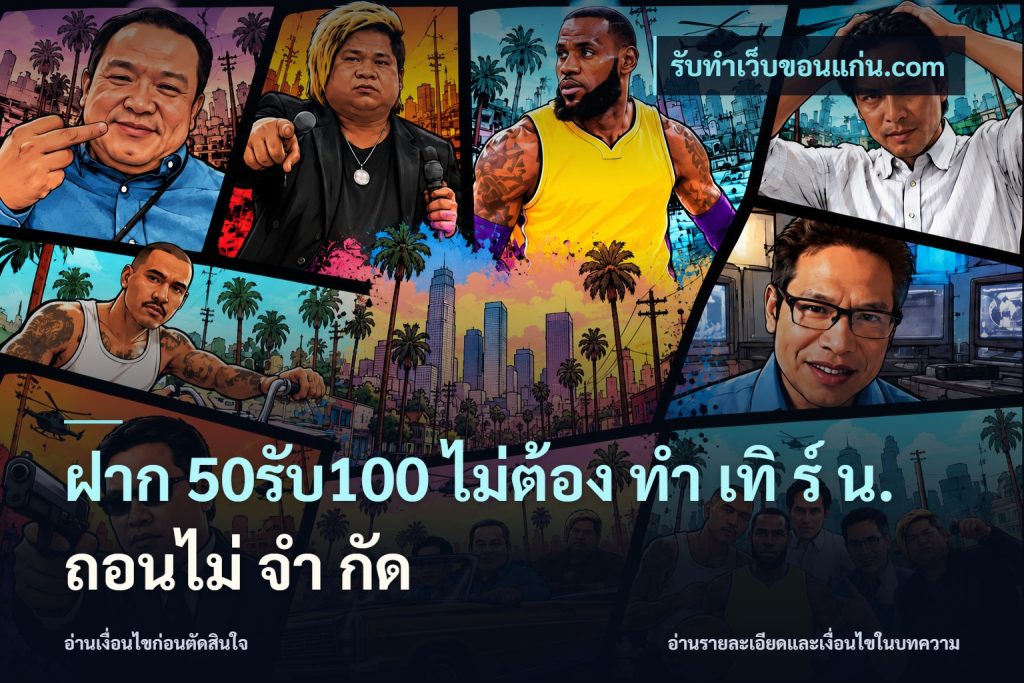 ฝาก 50รับ100 ไม่ต้อง ทํา เทิ ร์ น. ถอนไม่ จํา กัด