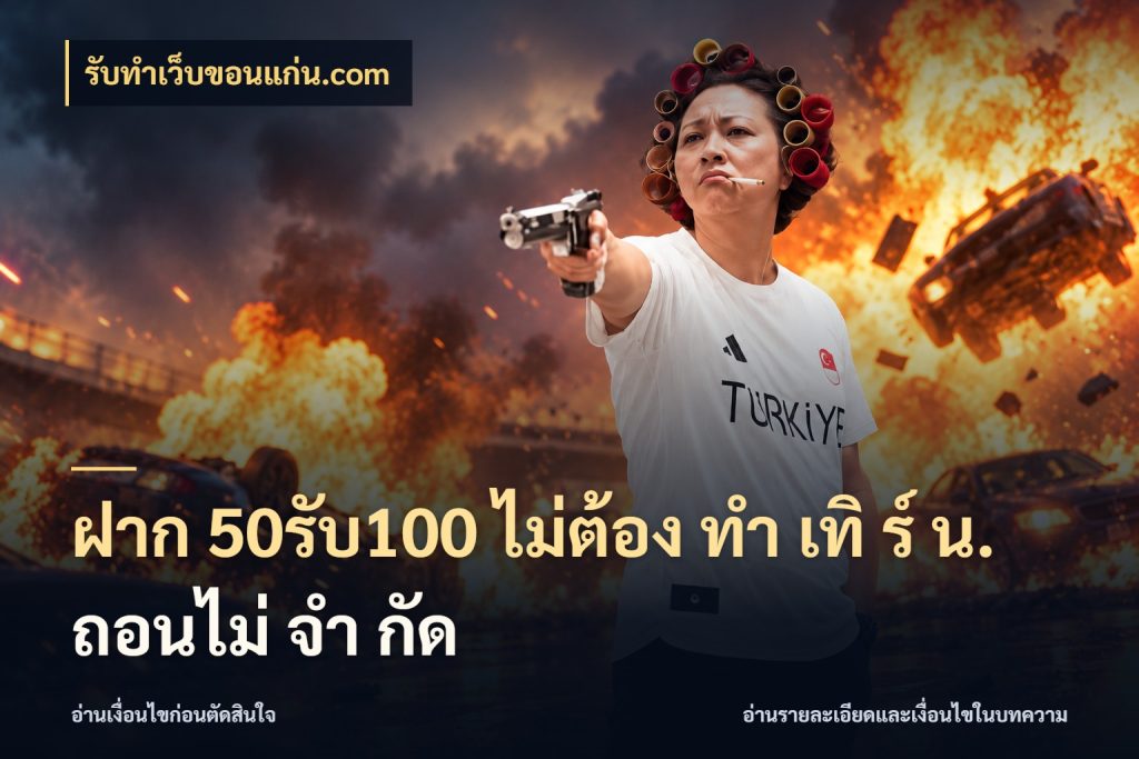 ฝาก 50รับ100 ไม่ต้อง ทํา เทิ ร์ น. ถอนไม่ จํา กัด สีสันของโปรฝากและยอดรับ กับ รับทําเว็บขอนแก่น.com