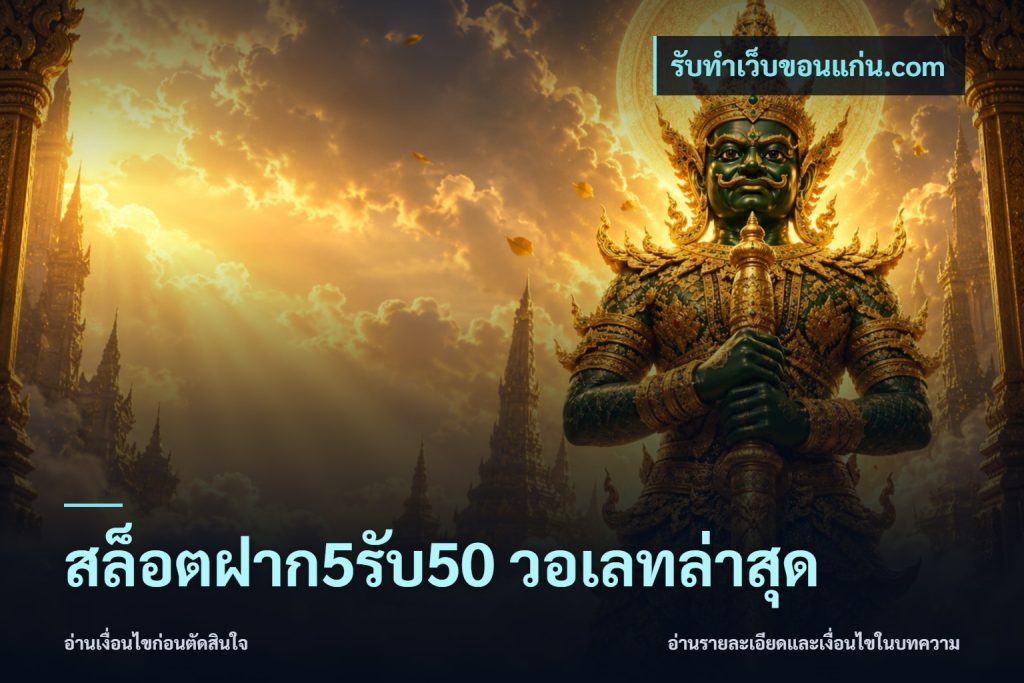 สล็อตฝาก5รับ50 วอเลทล่าสุด